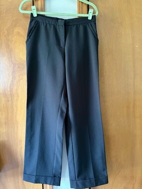 City Streets Black Dress Trousers - Sleek Waistband
